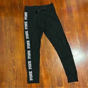 PINK Victoria’s Secret black yoga pants. Size XS